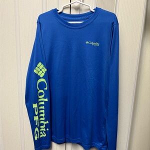 Columbia PFG Blue Performance Shirt